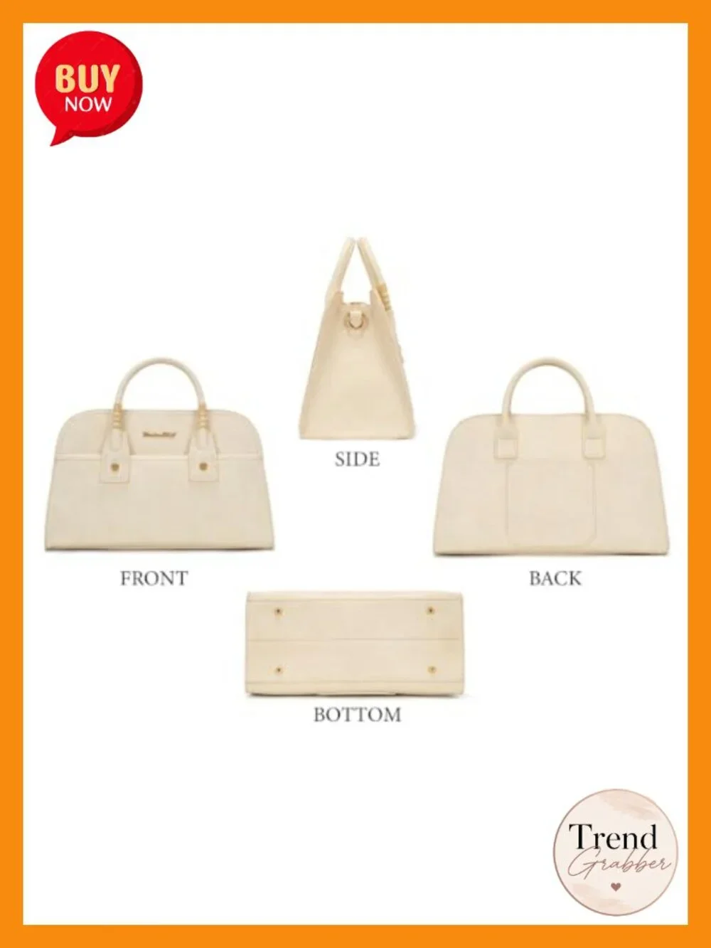 Structured Satchel Bag for Women Top Handle Crossbody Purse Faux Leather